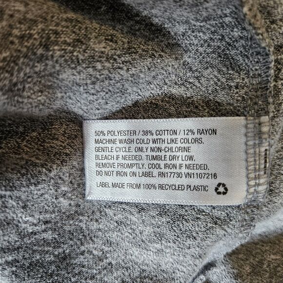 Isabel Maternity Scoop Neck Gray Ruffle SLEEVE Soft Dress XXL - Picture 6 of 7